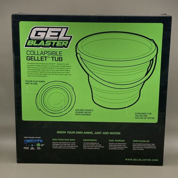 Gel Blaster Collapsible Ammo Tub 1.5 Gallon Bucket  Holds 15,000 Gellets New - Picture 4 of 10